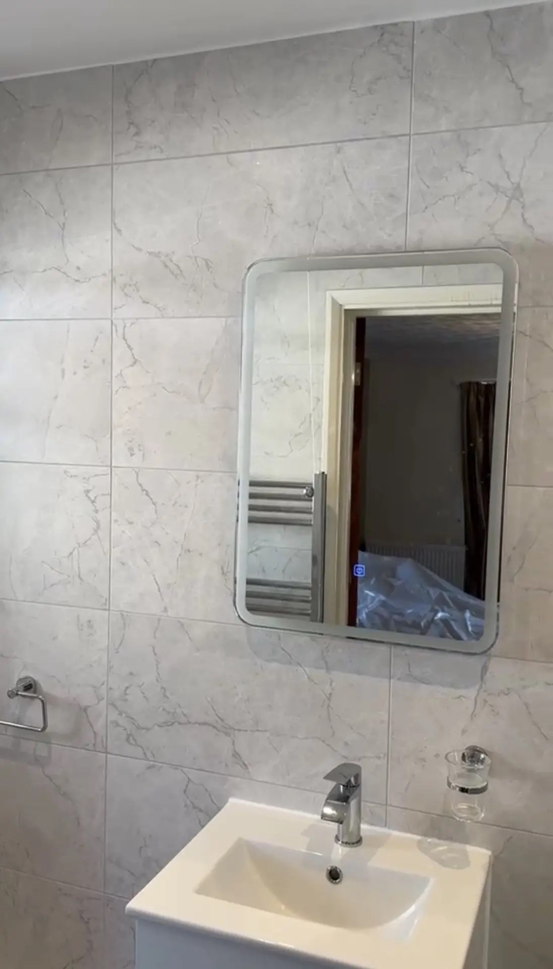 Finished bathroom vanity and tiling from a recent Zen project